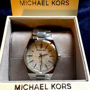 NEW Michael Kors Silver Watch in Box! NWT